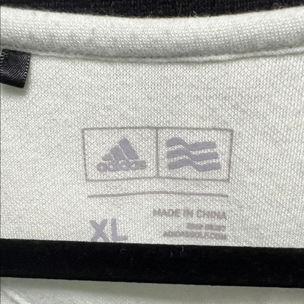 Adidas Light Green Quarter-Zip Pullover with Black Collar